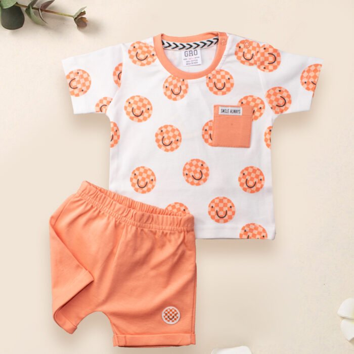 Babyswink OrangeCircles Co-Ord Set For Kids