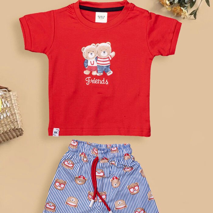 Babyswink Red Co-Ord Set For Kids |RED