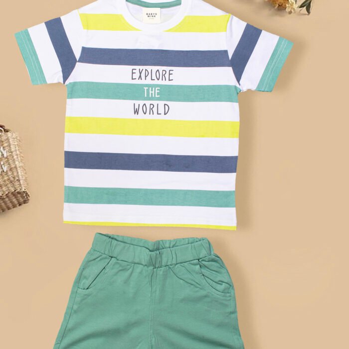 Babyswink Striped Co-Ord Set For Kids