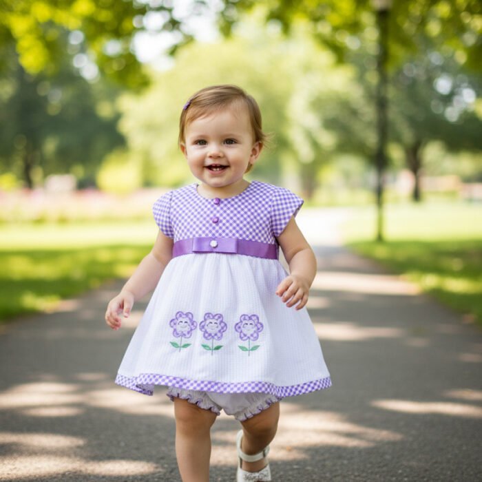 Babyswink PurpleFlower Co-Ord Set For Kids