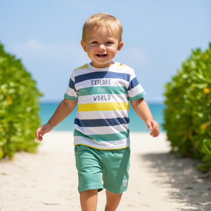 Babyswink BlueWhite Co-Ord Set For Kids